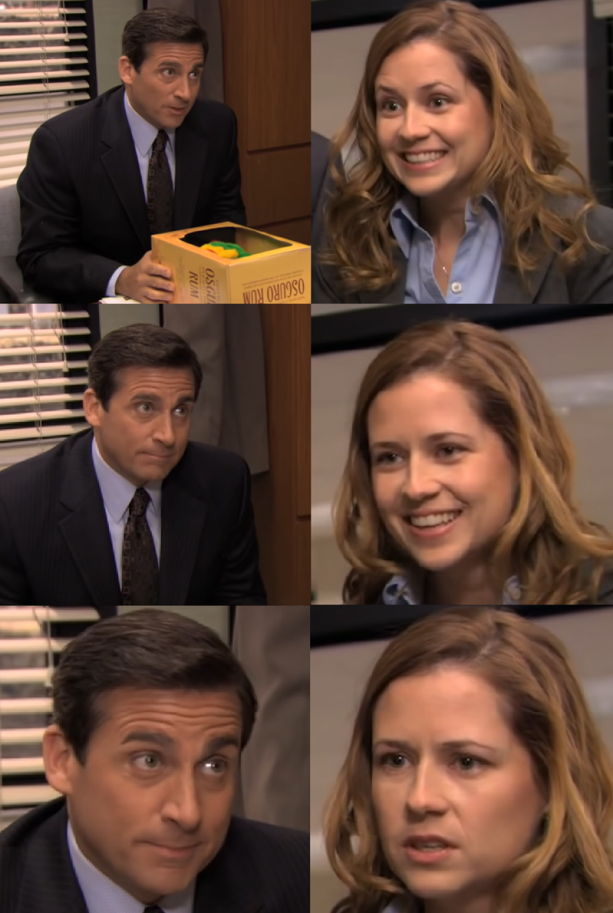You Are Known For (Michael Scott & Pam Beesly) Meme Template