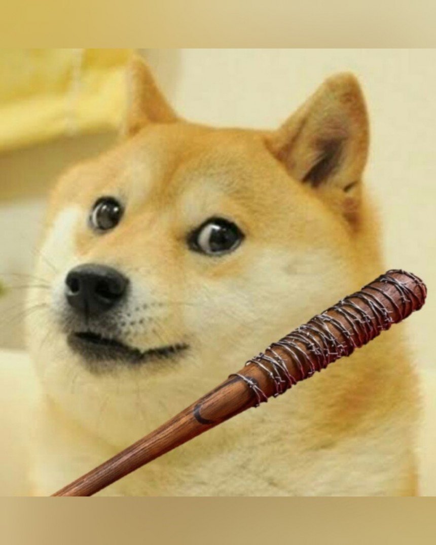 Doge With A Baseball Bat Meme Template
