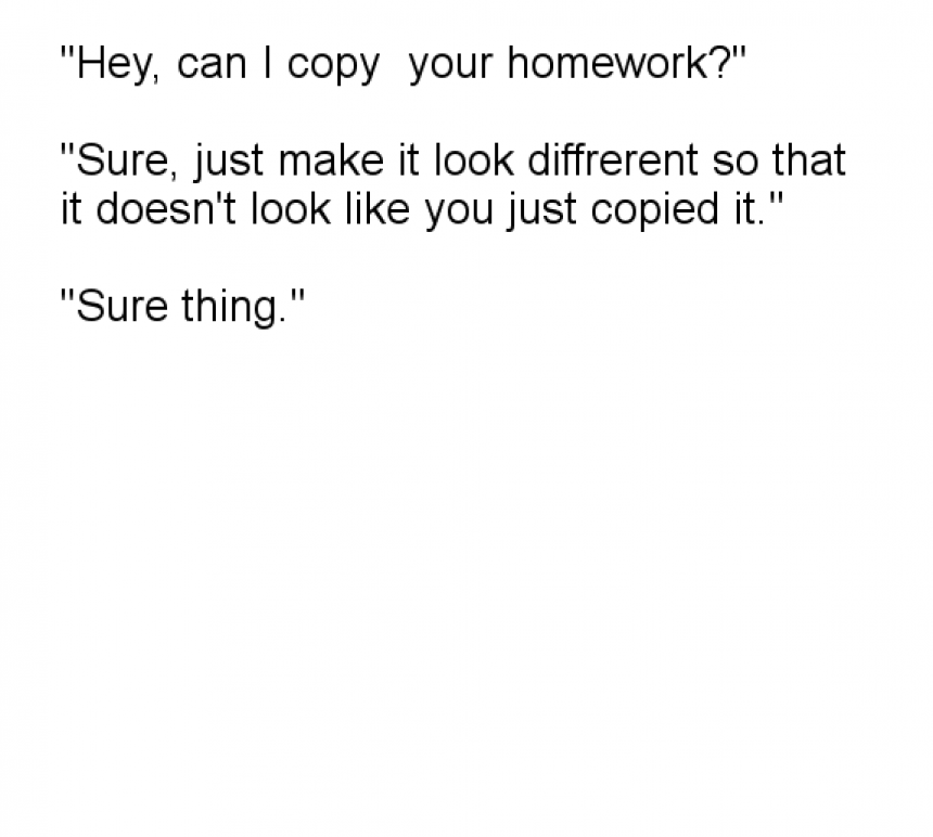 Can I Copy Your Homework Meme